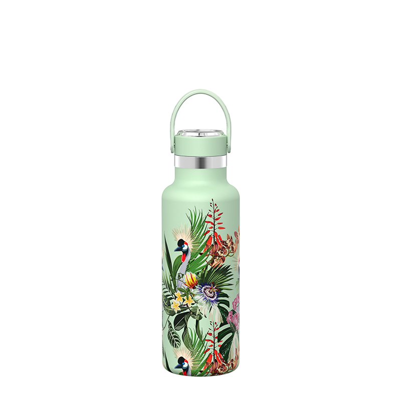 Floral, bouteille d'eau ultra-légère en acier inoxydable, 17OZ / 500ML